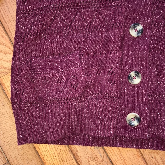 🌼✨️ Women's Burgundy Button Up Cardigan Sweater ✨️ - Picture 5 of 16